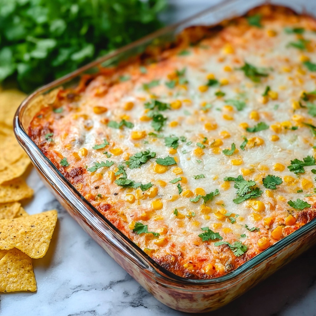 Cheesy Baked Mexican Corn Dip Recipe - Recipe Image