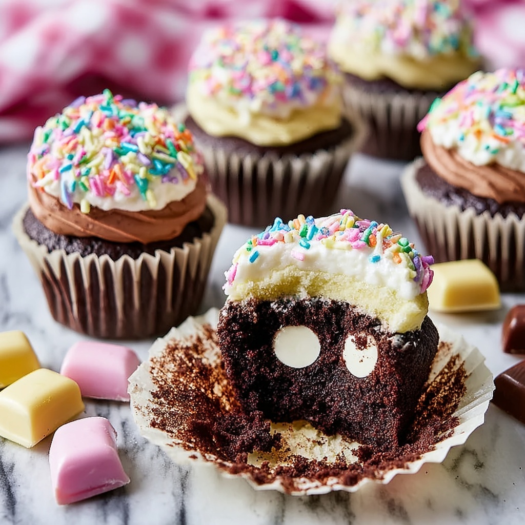 Ultimate Ice Cream Chocolate Cupcakes Recipe - Recipe Image