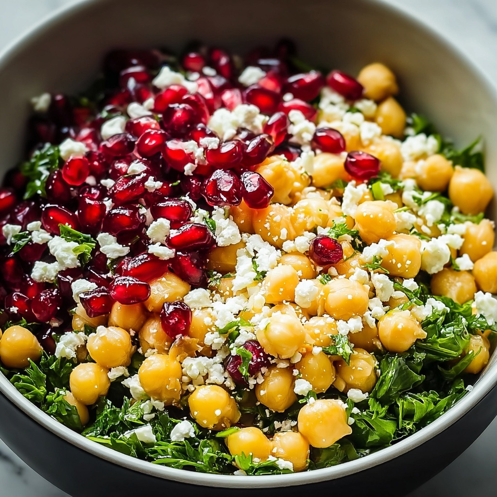 Feta & Cranberry Chickpeas with Lemon Vinaigrette Recipe - Recipe Image
