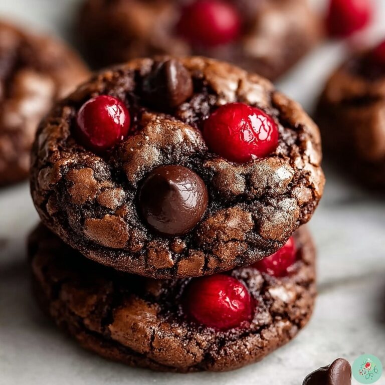 Cherry Chocolate Cookies Treats Recipe