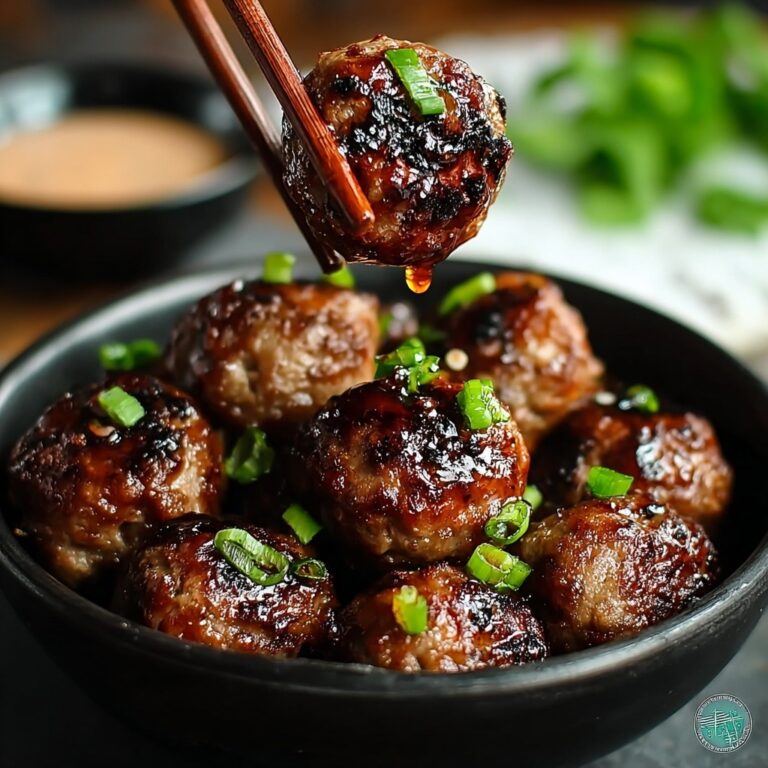 Savory Tender Korean BBQ Meatballs with Spicy Mayo Dip Recipe