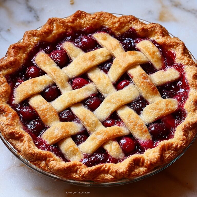 Cherry Pie with Lattice Crust Recipe