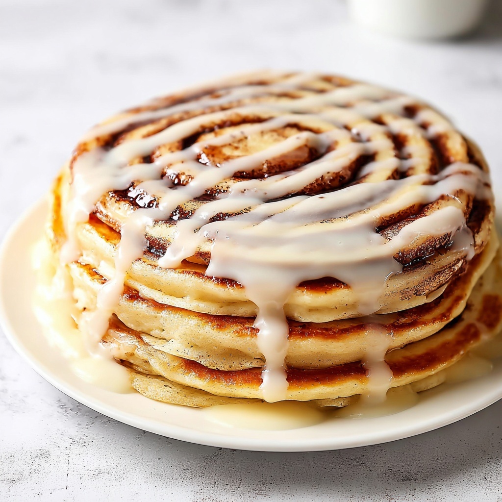 Cinnamon Roll Pancakes Recipe - Recipe Image