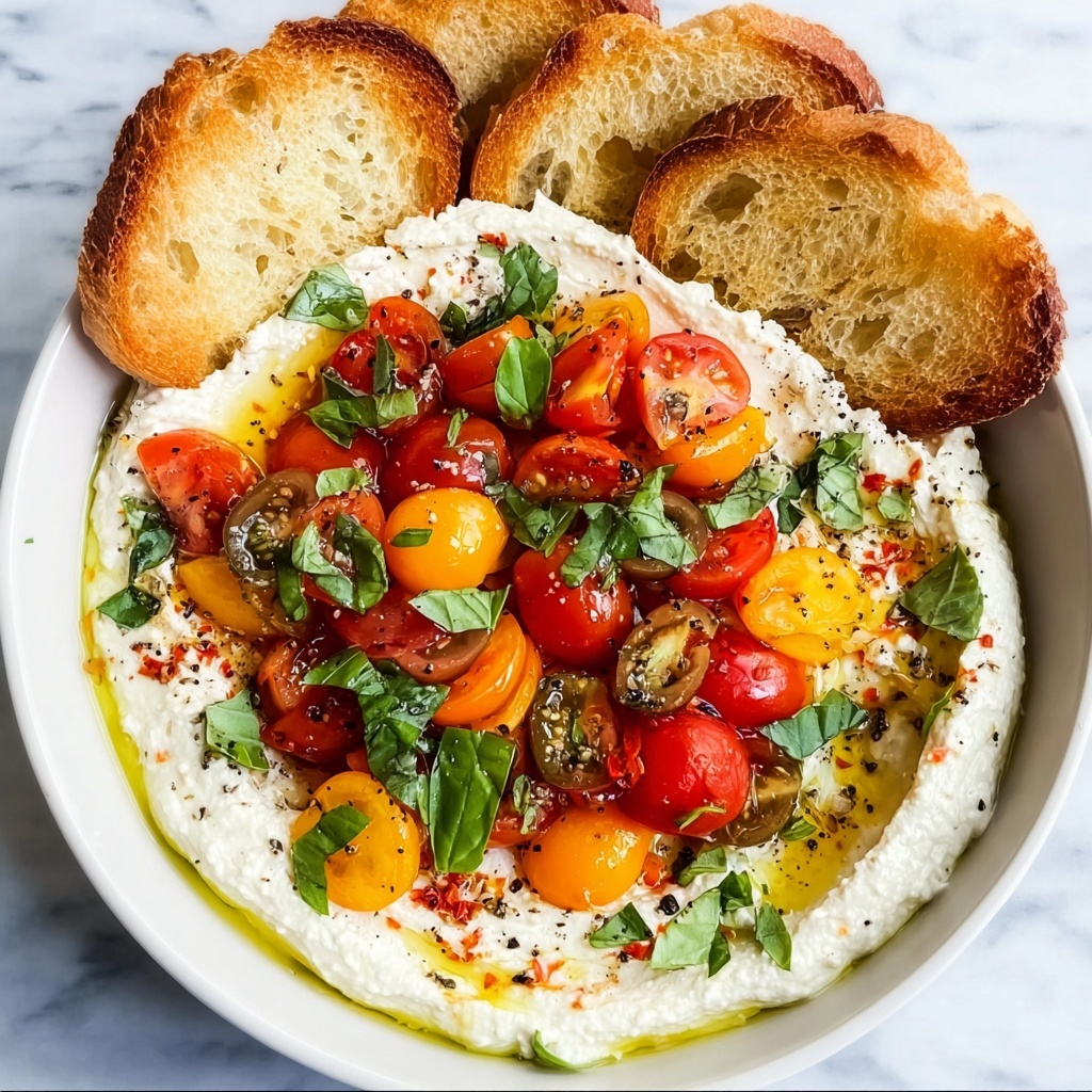 Whipped Feta Bruschetta Dip Recipe - Recipe Image