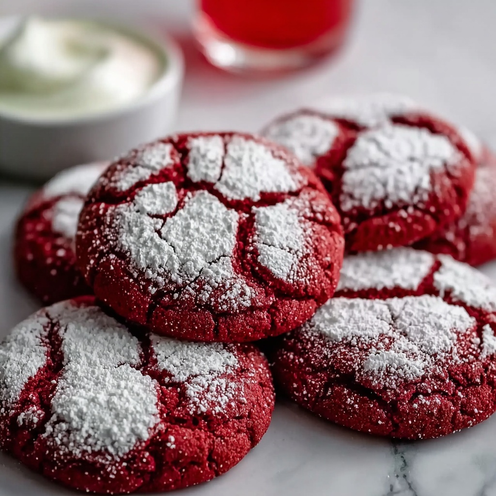 Red Velvet Crinkle Cookies: Soft, Chewy Perfection Recipe - Recipe Image