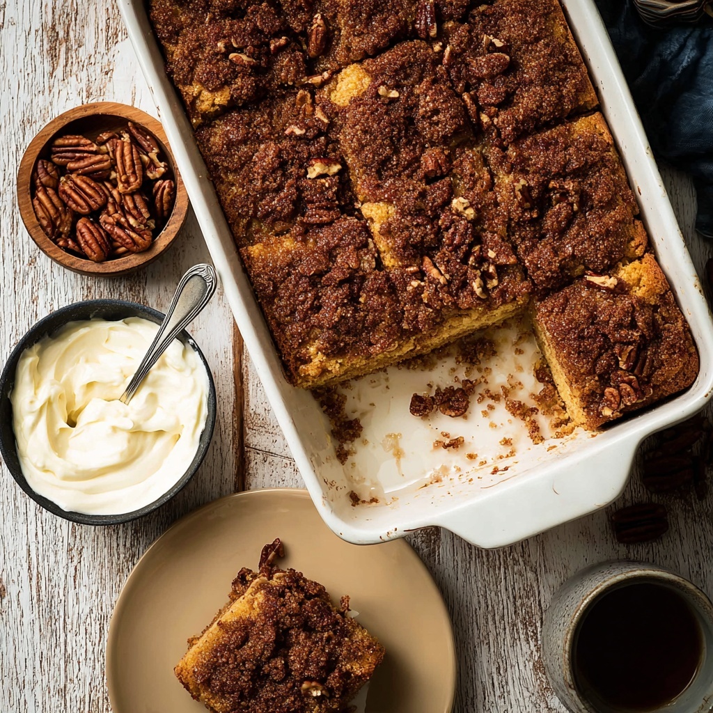 Cinnamon Pecan Coffee Cake Recipe - Recipe Image