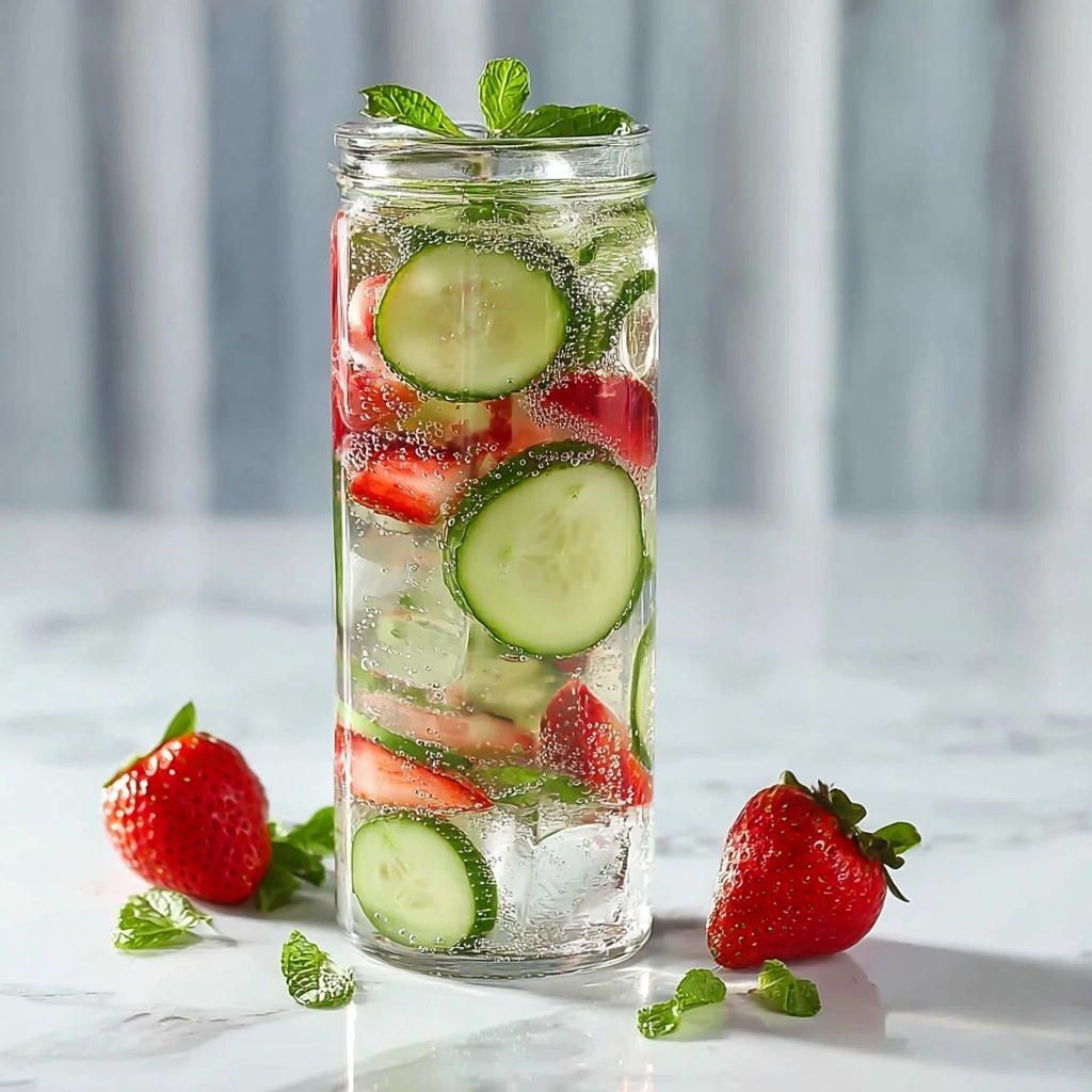 Strawberry Cucumber Lime Infused Water Recipe - Recipe Image