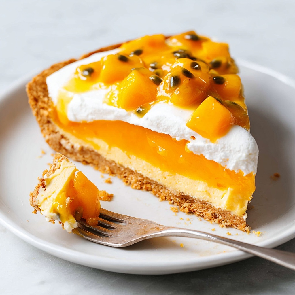 Vegan Mango Tart with Passion Fruit and Cookie Crust Recipe - Recipe Image