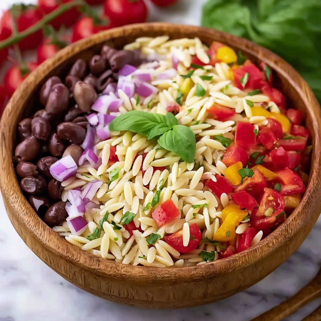 Mediterranean Healthy Orzo Salad Recipe - Recipe Image