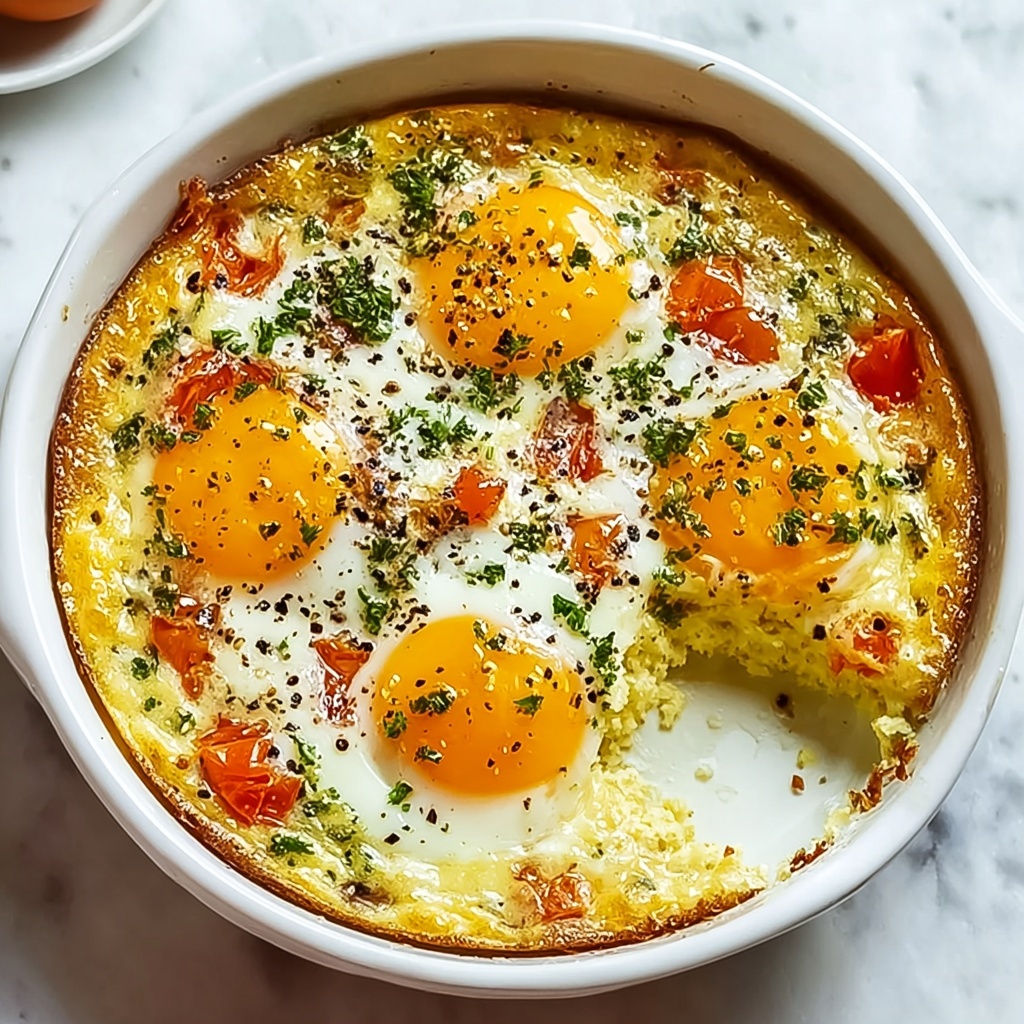 Baked Feta Eggs Recipe - Recipe Image