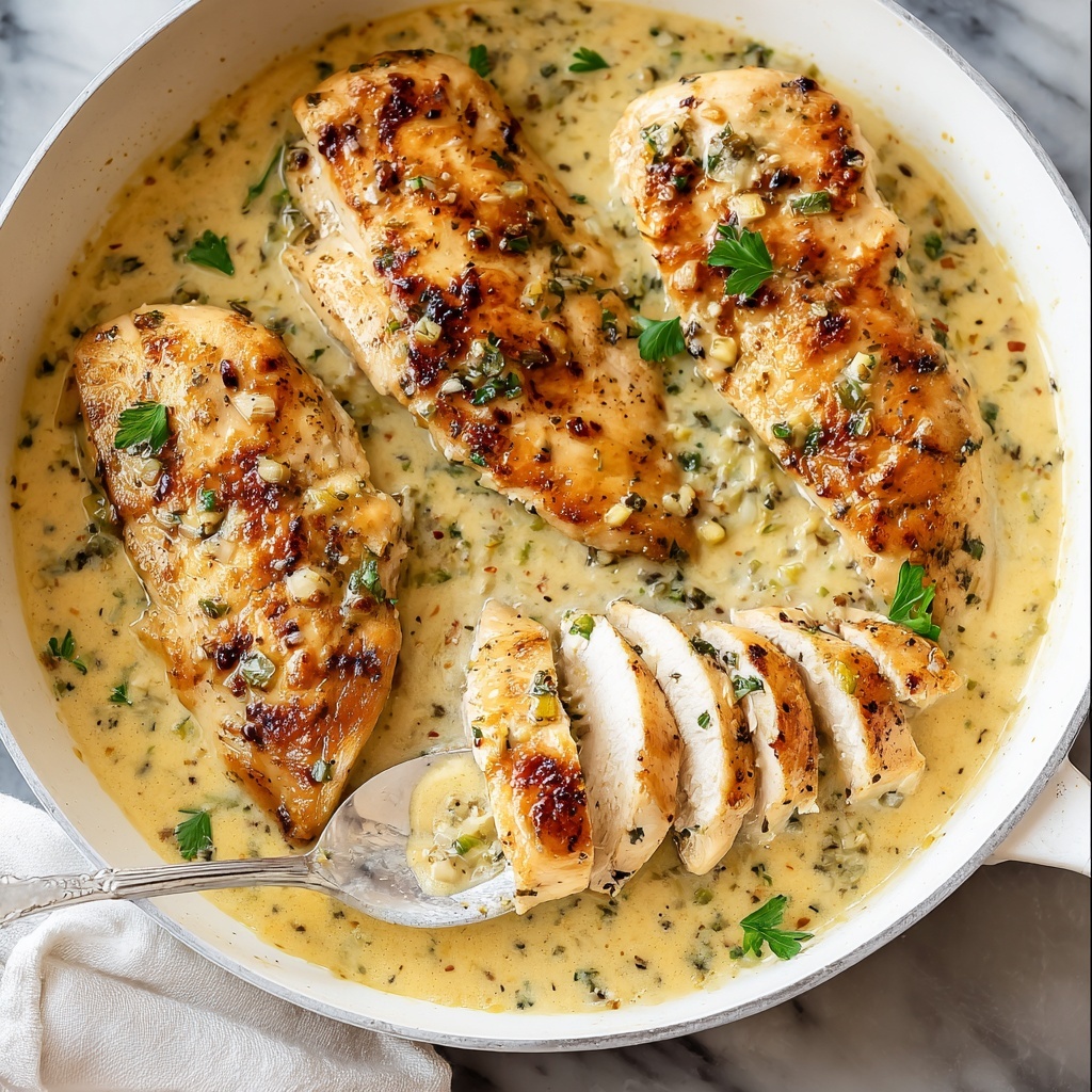 Creamy Garlic Chicken Recipe - Recipe Image