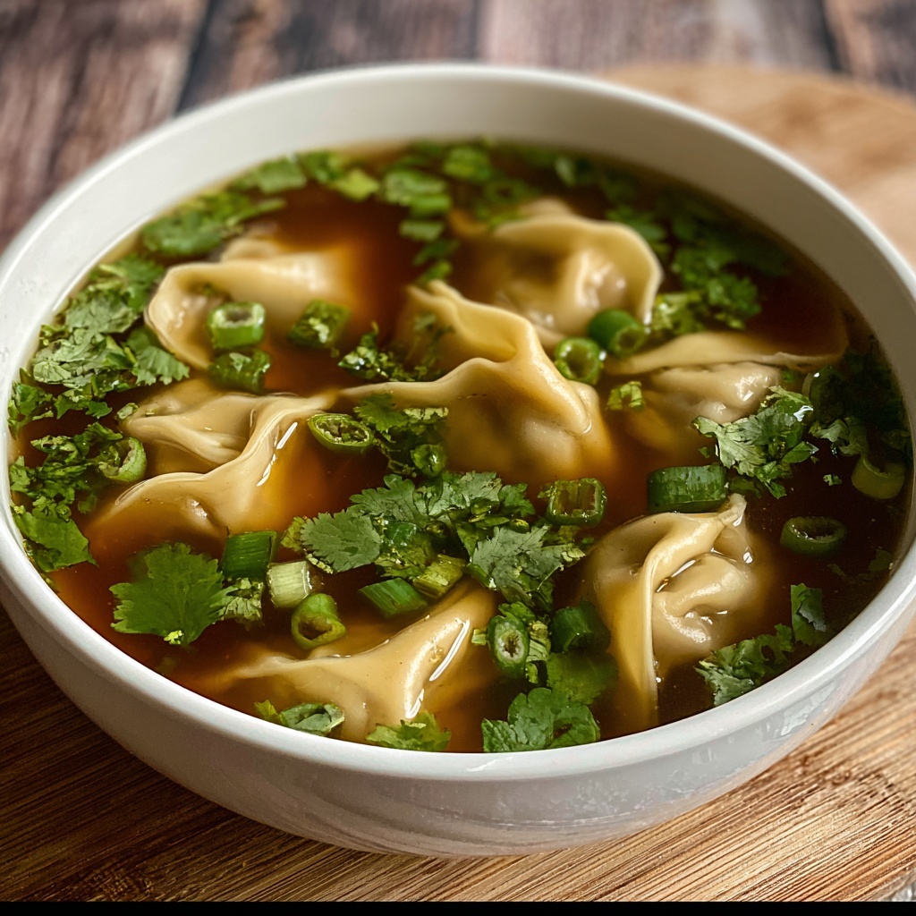 Homemade Wonton Soup Recipe - Recipe Image