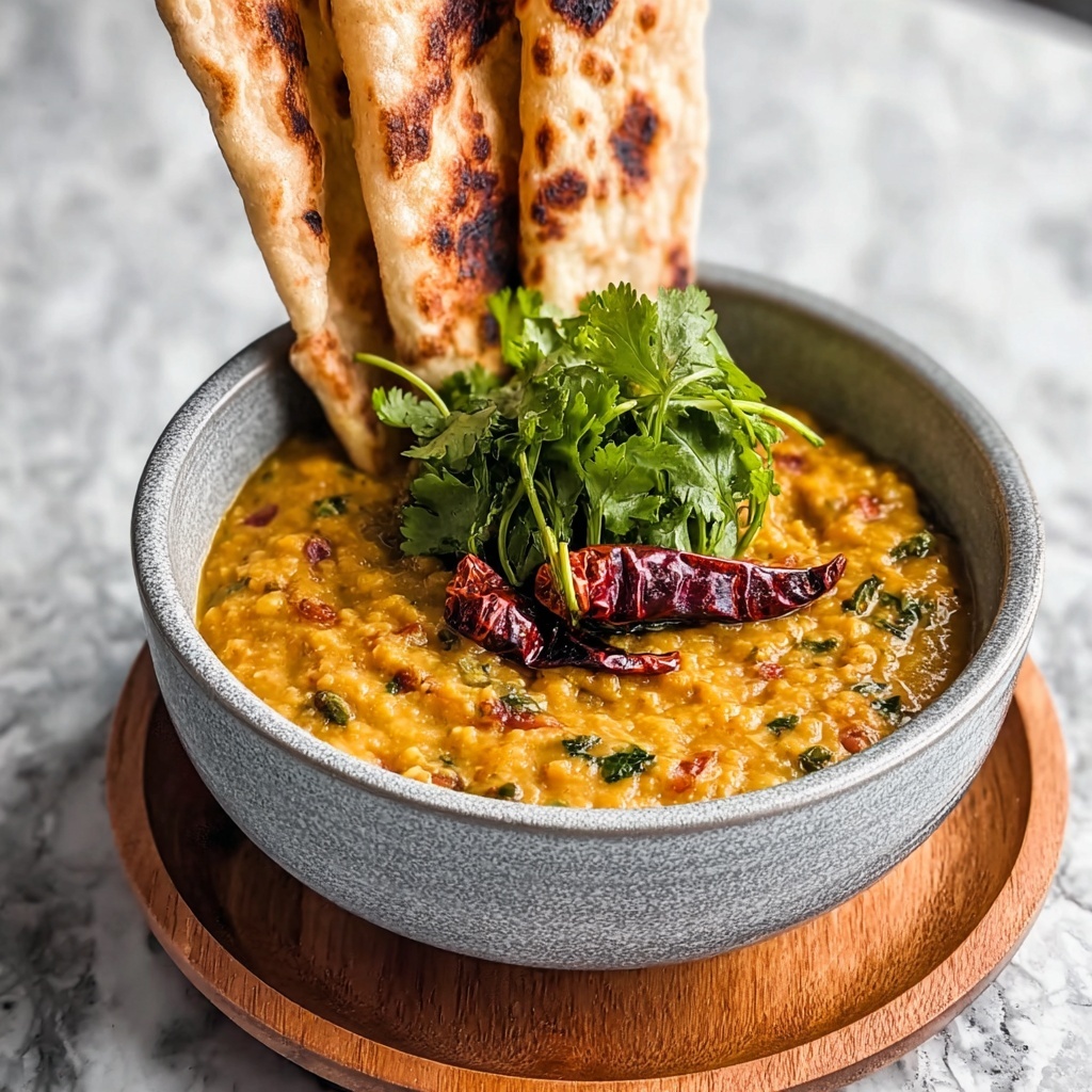 Sri Lankan Dhal Curry with Coconut Roti Recipe - Recipe Image