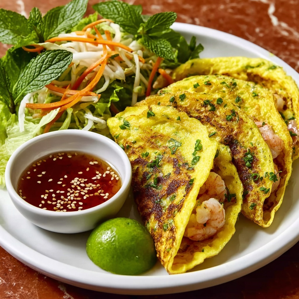 Vietnamese Pho-Style Banh Xeo Pancakes Recipe - Recipe Image