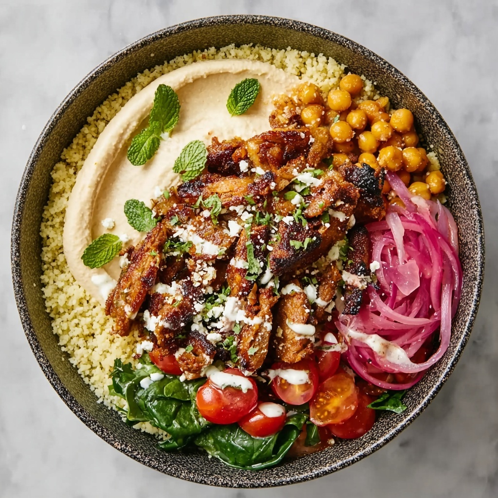 Shawarma-Inspired Spiced Lamb and Hummus Bowls Recipe - Recipe Image