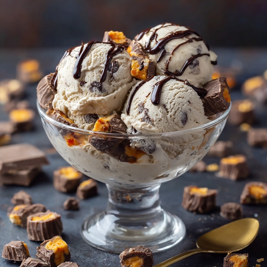 Keto Peanut Butter Chocolate Chunk Ice Cream Recipe - Recipe Image