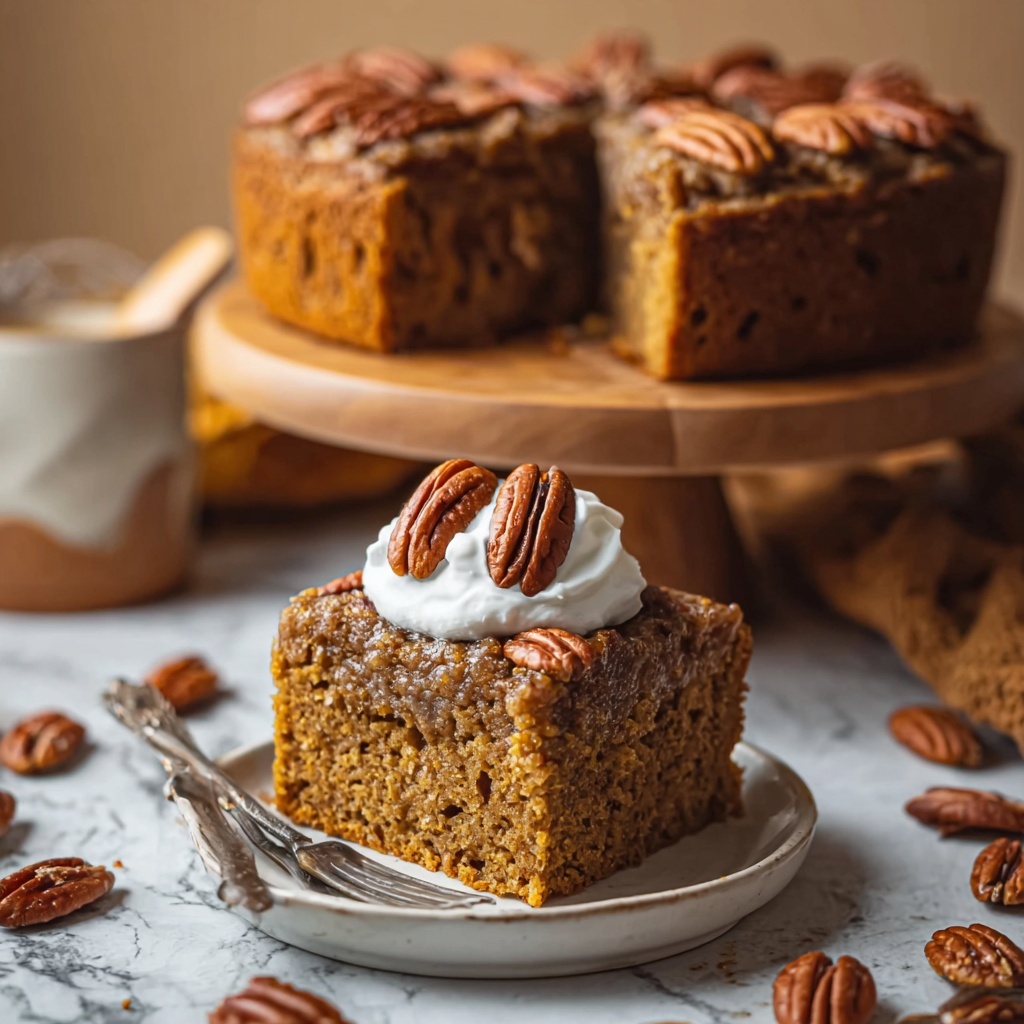 Flourless Maple Pecan Pumpkin Yogurt Cake Recipe - Recipe Image