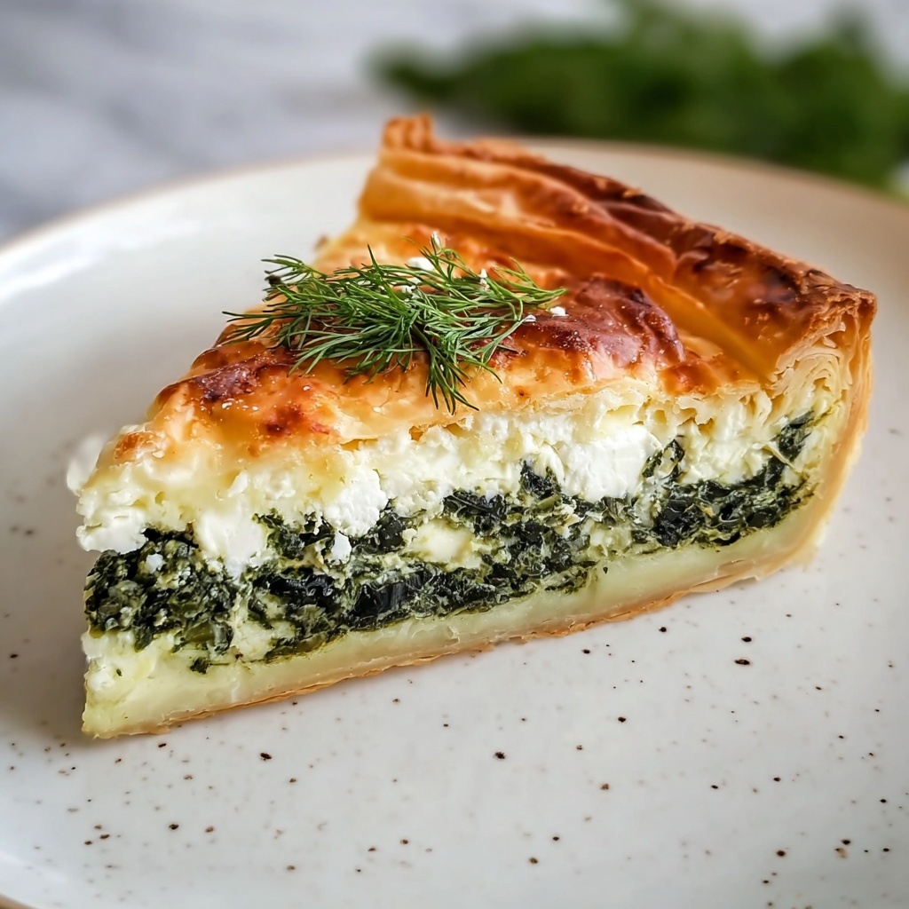 Keto Greek Spinach Pie Recipe - Recipe Image