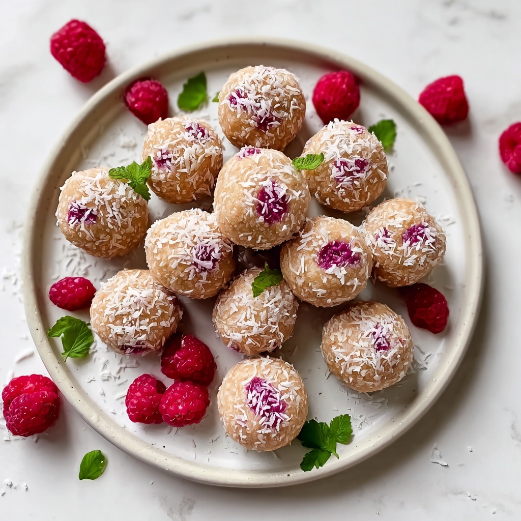 Easy Raspberry Protein Balls Recipe - Recipe Image