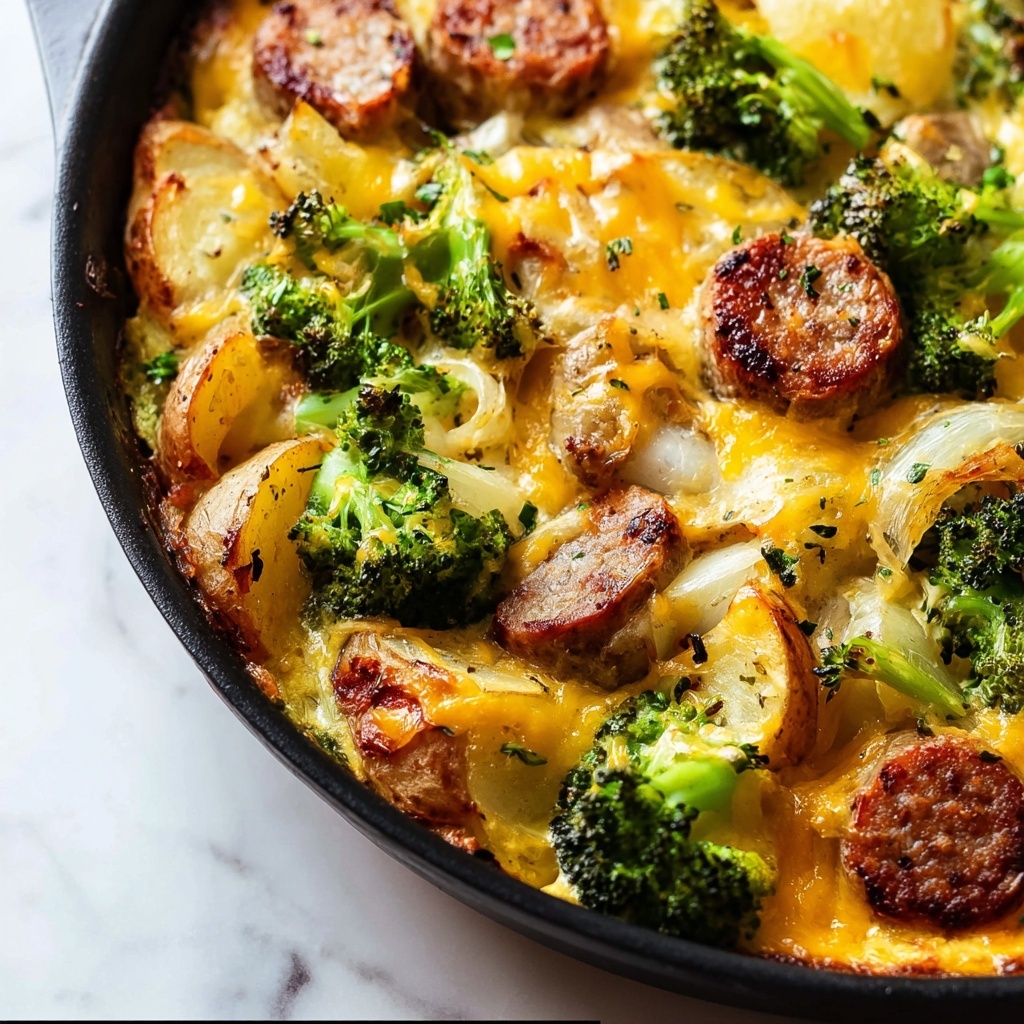 Sausage Potato Broccoli Skillet Recipe - Recipe Image