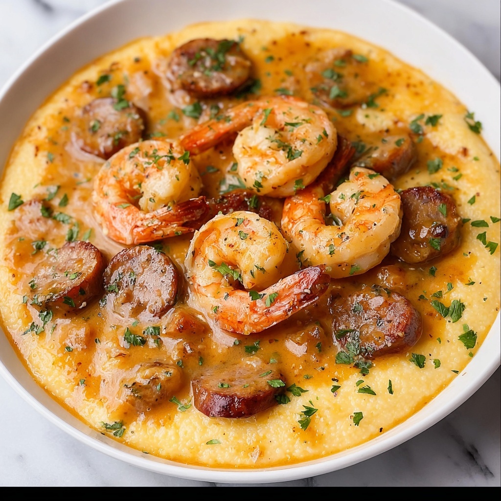 Creamy Lowcountry Shrimp and Grits Recipe - Recipe Image