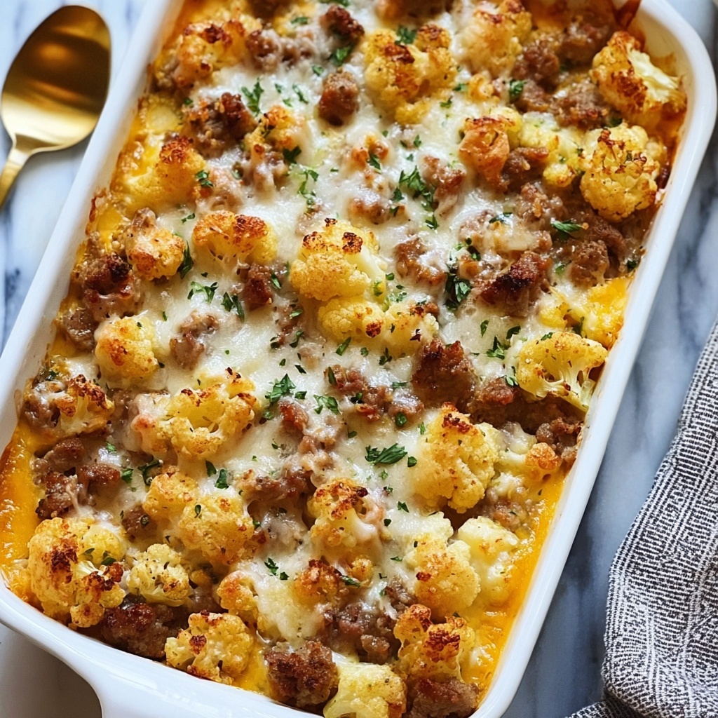 Tater Tot Sausage Breakfast Casserole Recipe - Recipe Image