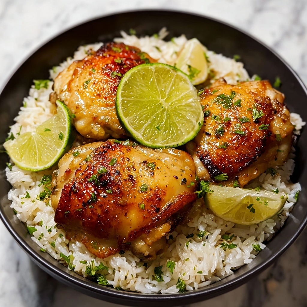 Coconut Lime Chicken with Fragrant Basmati Rice Recipe - Recipe Image