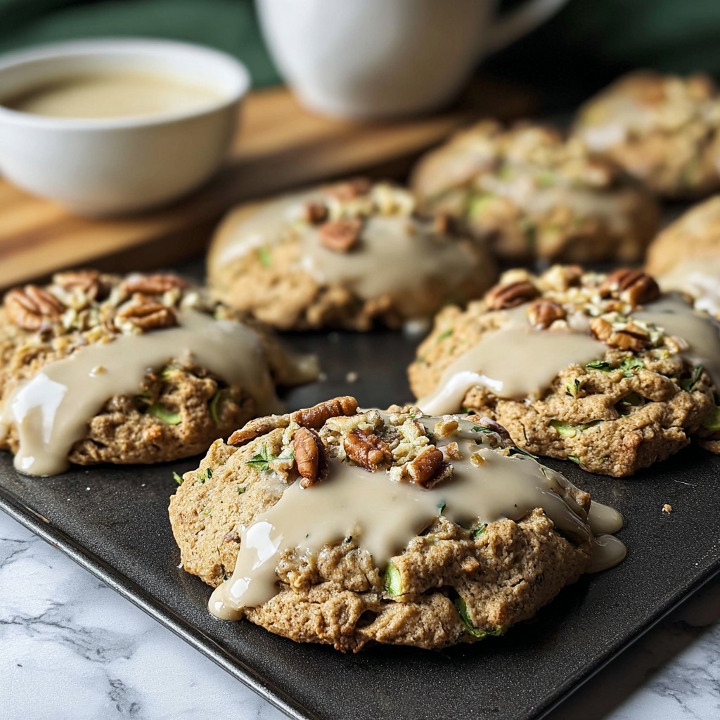 Zucchini Bread Cookies with Brown Butter Glaze Recipe - Recipe Image