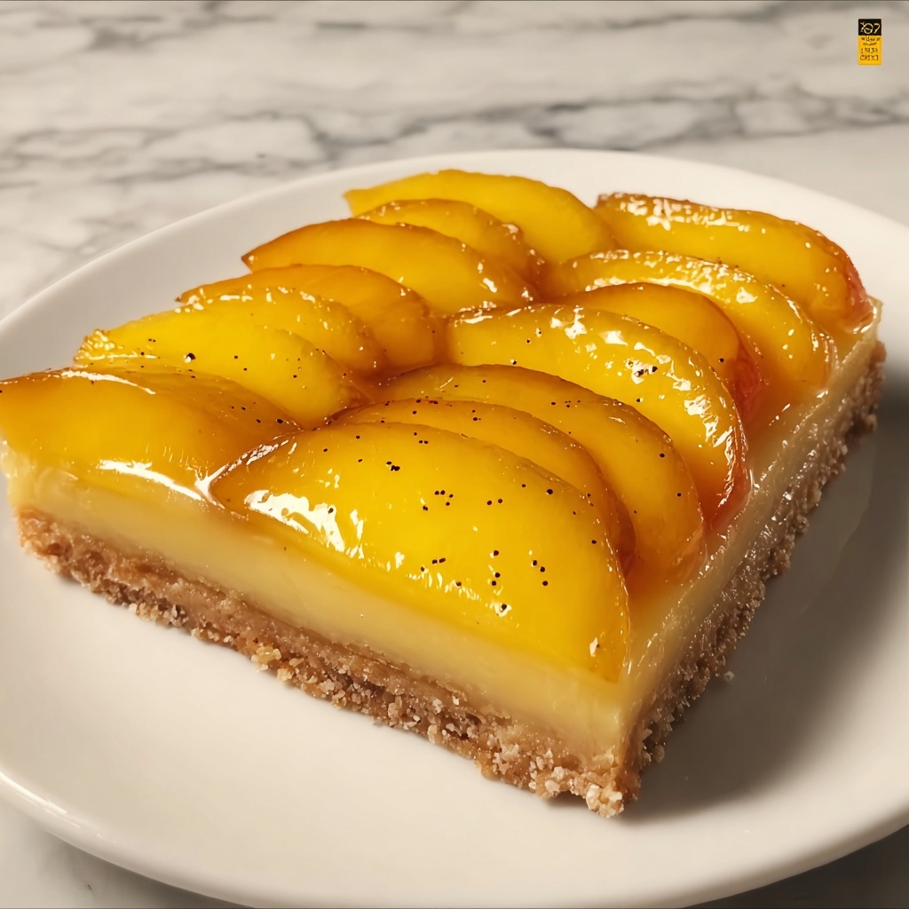 Peach Tart with Pears and Cream Cheese Recipe - Recipe Image