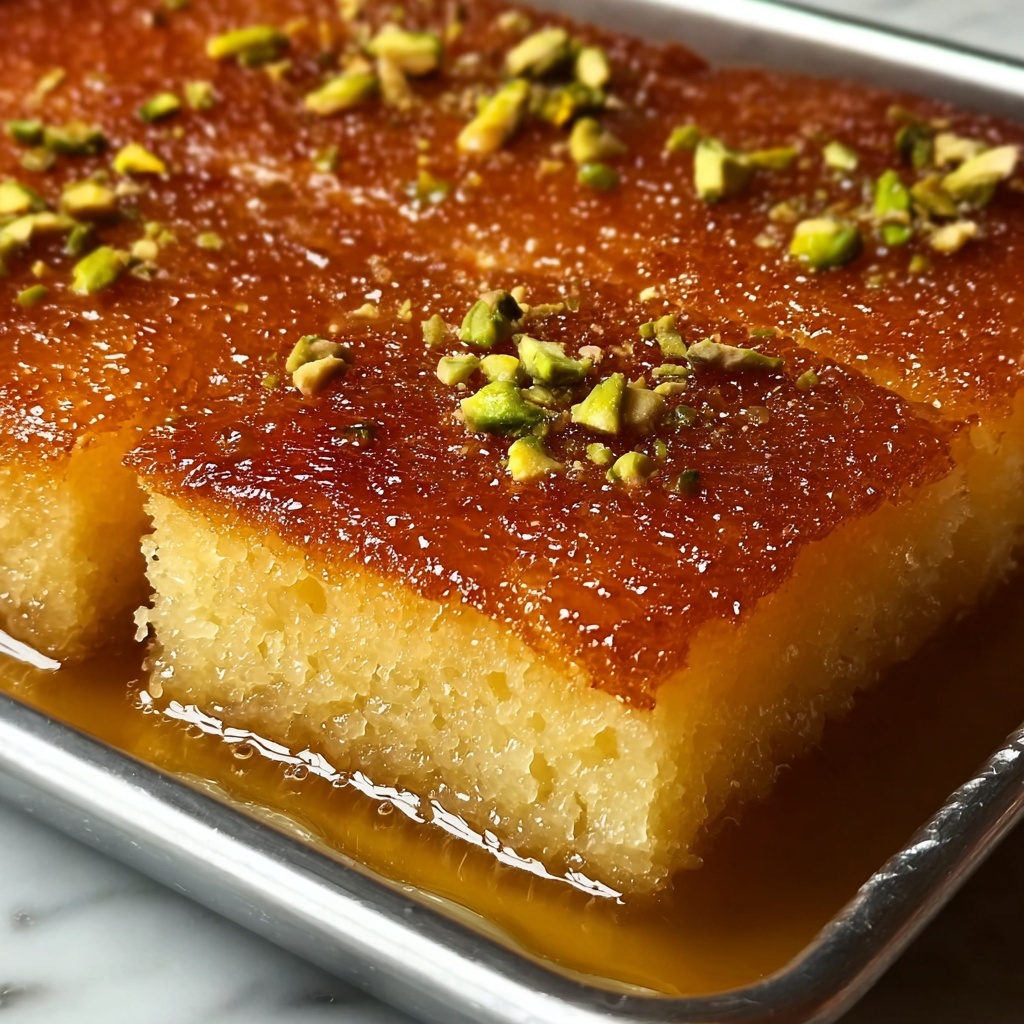 Turkish Revani (Semolina Cake with Syrup) Recipe - Recipe Image