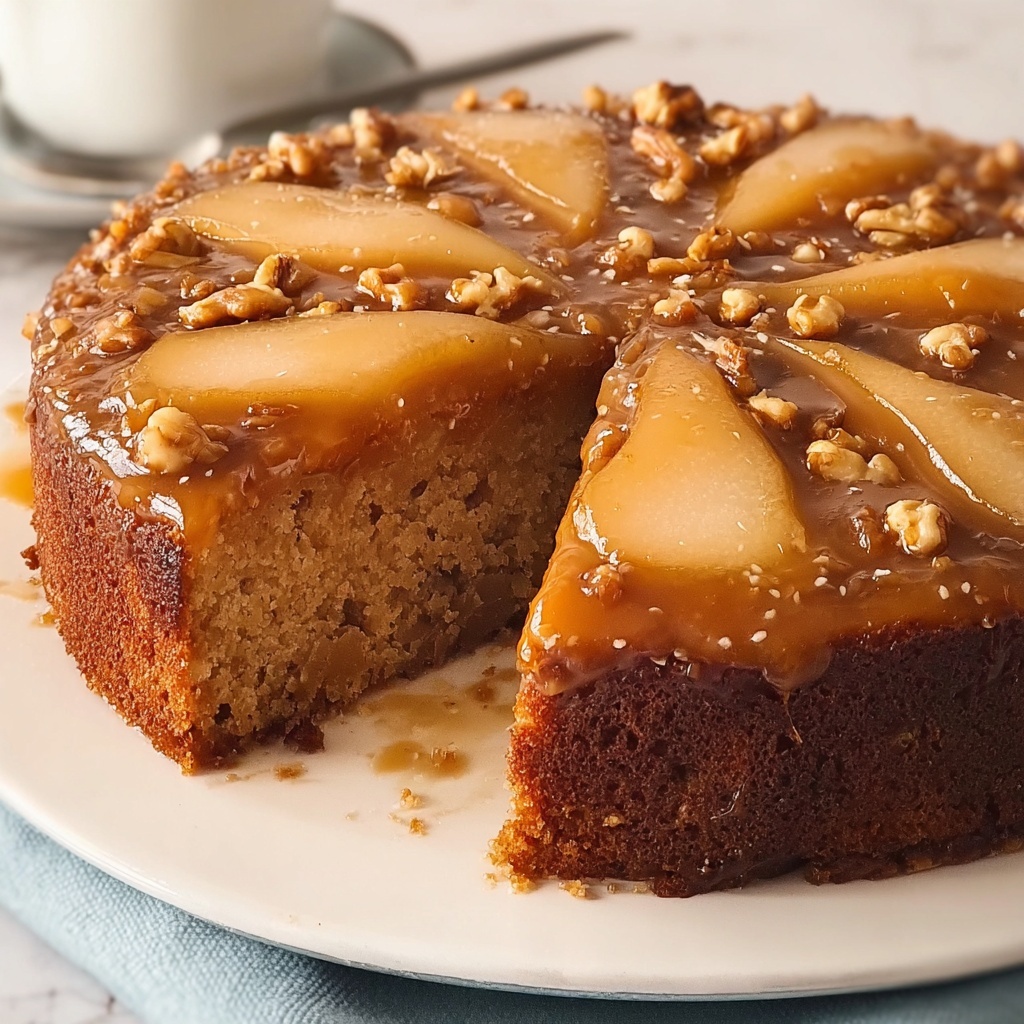 Chai-Spiced Pear and Walnut Cake Recipe - Recipe Image