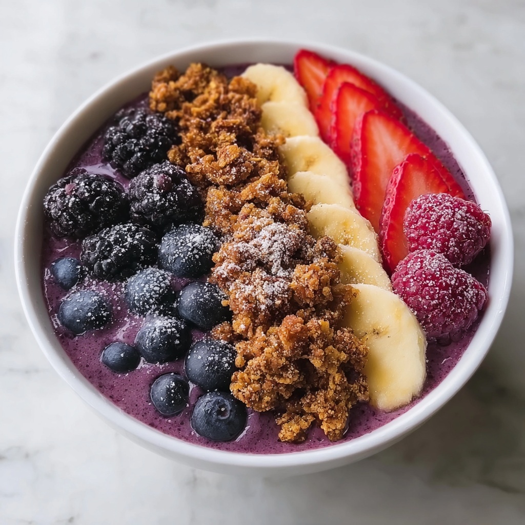 Berry Protein Smoothie Bowl Recipe for a Vibrant Morning Treat Recipe - Recipe Image