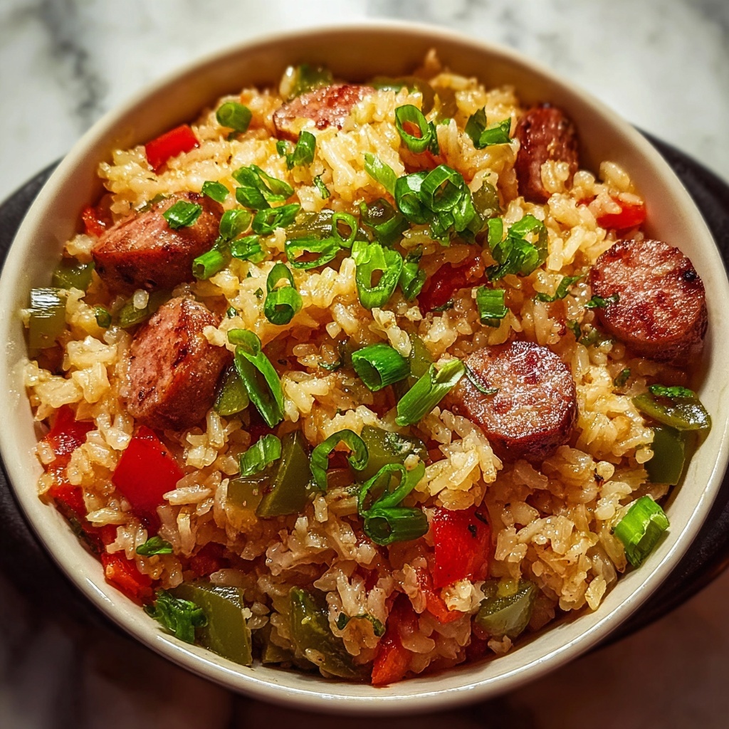 Cajun Sausage and Rice Skillet Recipe - Recipe Image