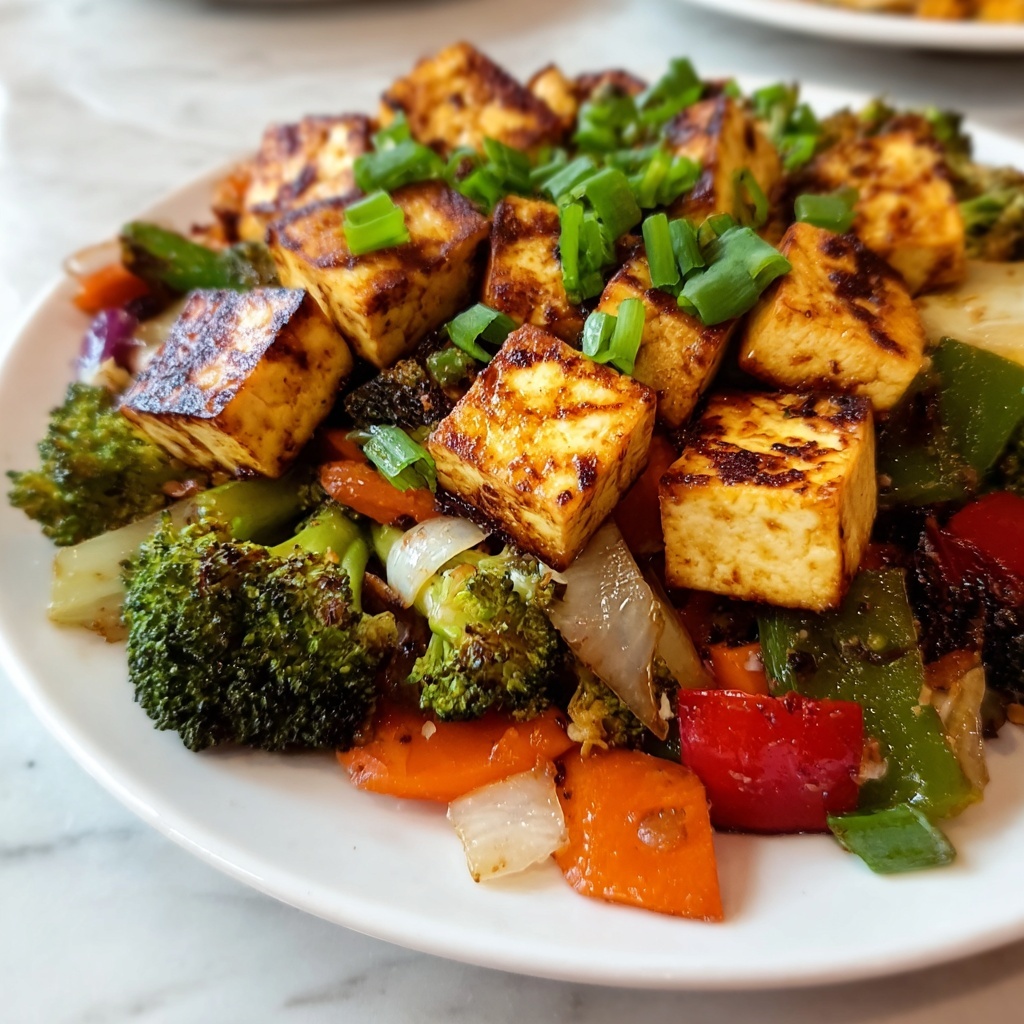 Easy Vegetable Tofu Stir Fry Recipe - Recipe Image