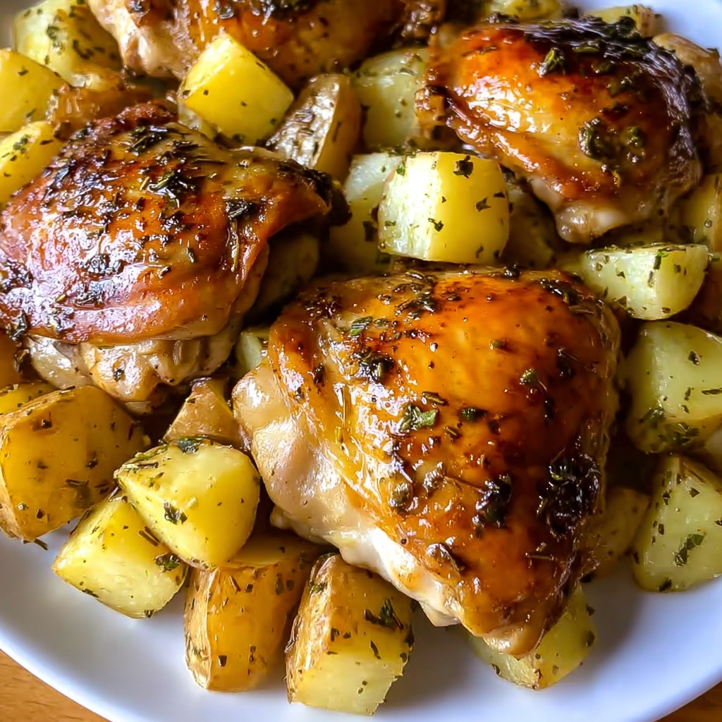 Lemon Herb Chicken & Potatoes: 5 Steps to Flavor Bliss Recipe - Recipe Image