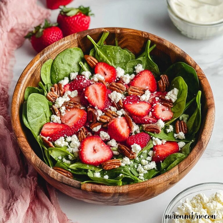 The Best Strawberry Spinach Salad EVER Recipe