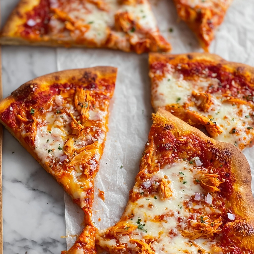 Buffalo Chicken Pizza with Blue Cheese and Fresh Herbs Recipe - Recipe Image