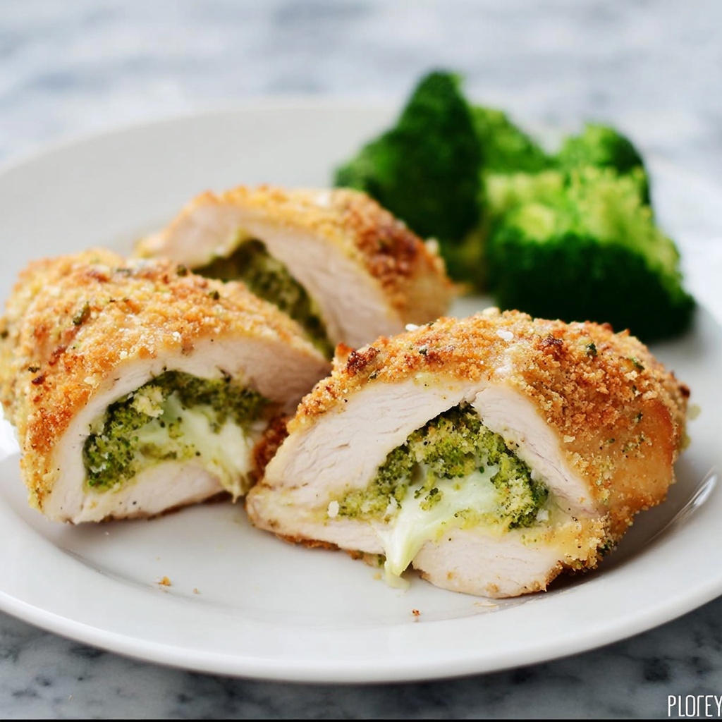 Broccoli and Cheese Stuffed Chicken Recipe - Recipe Image