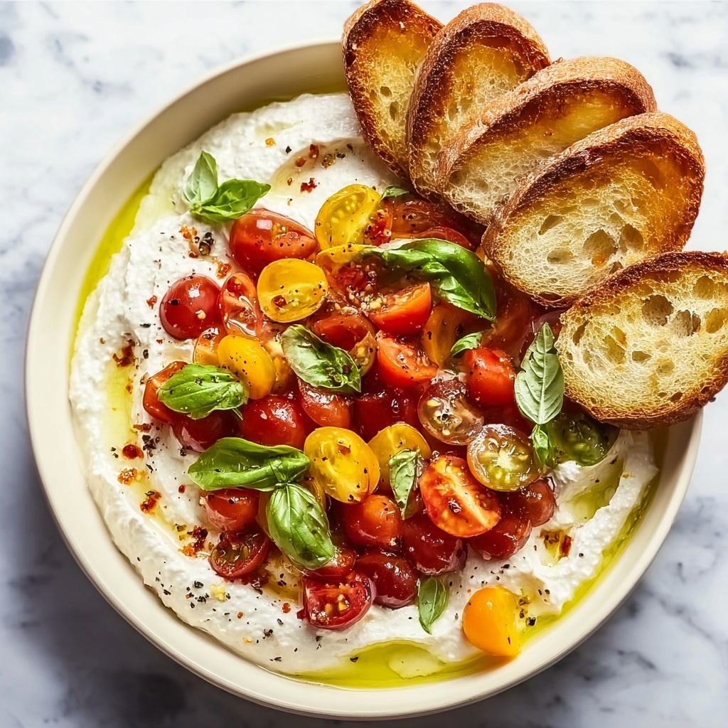 Whipped Feta Bruschetta Dip Recipe - Recipe Image