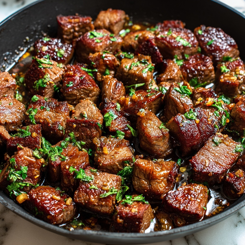 Cajun Garlic Butter Steak Bites Recipe - Recipe Image