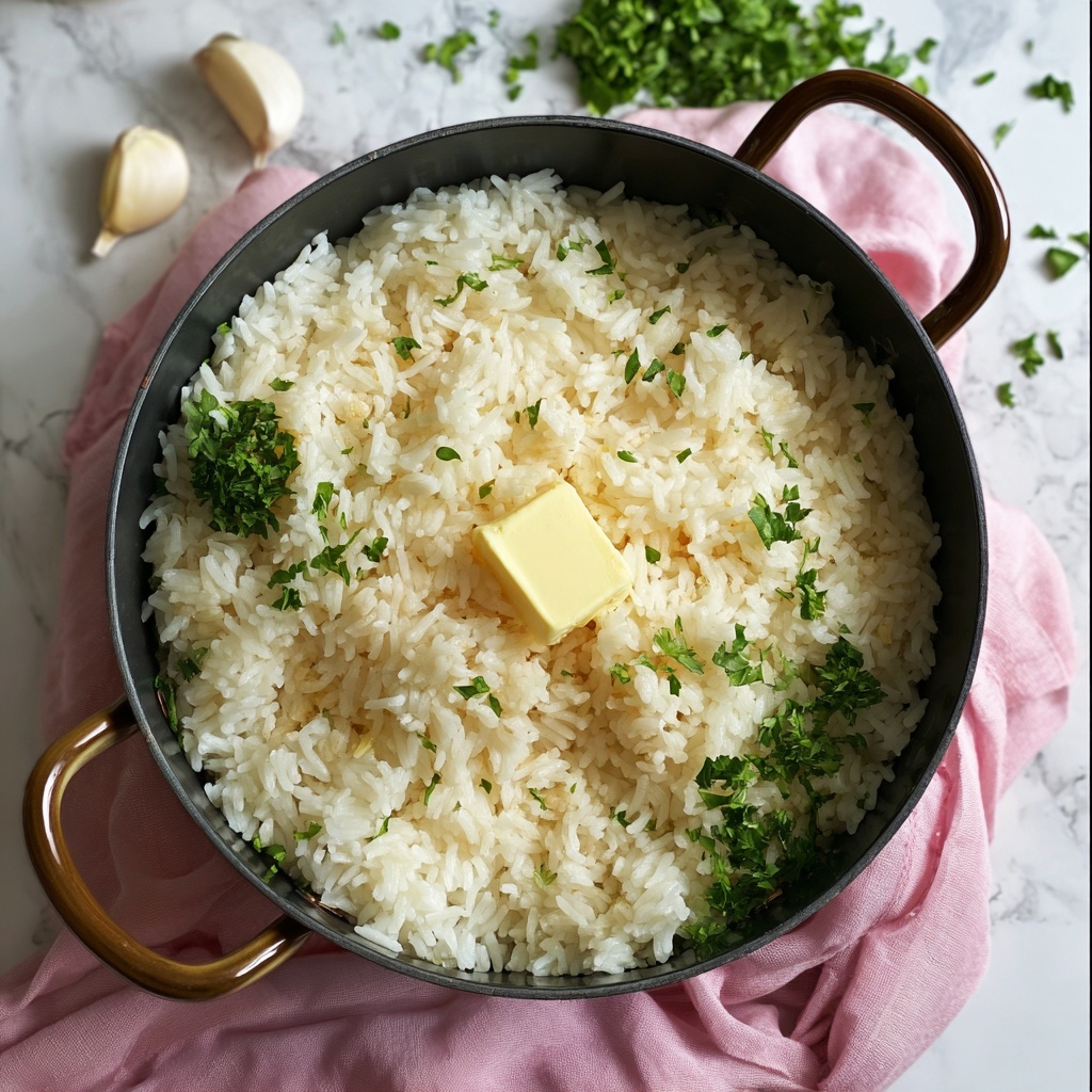 Garlic Butter Rice Recipe - Recipe Image