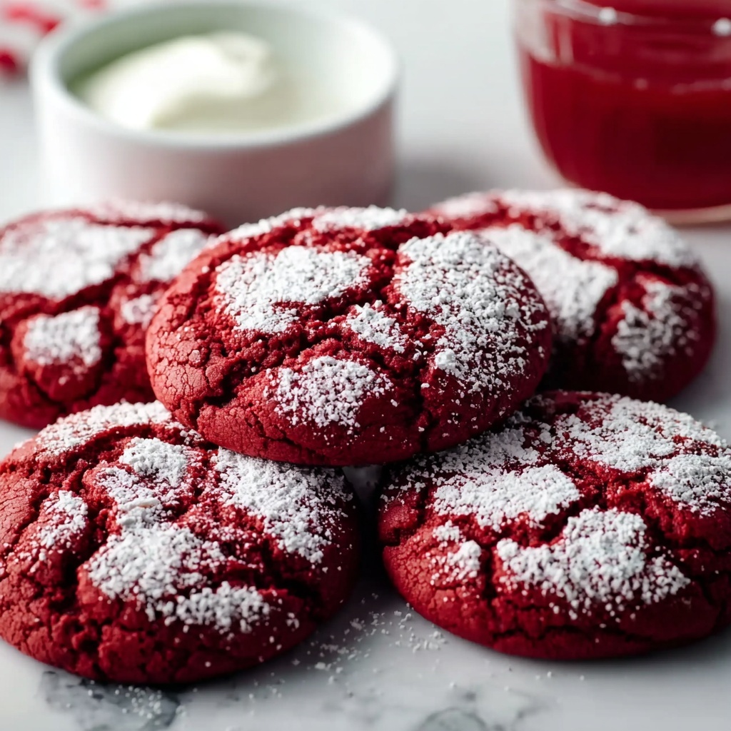 Red Velvet Crinkle Cookies: Soft, Chewy Perfection Recipe - Recipe Image