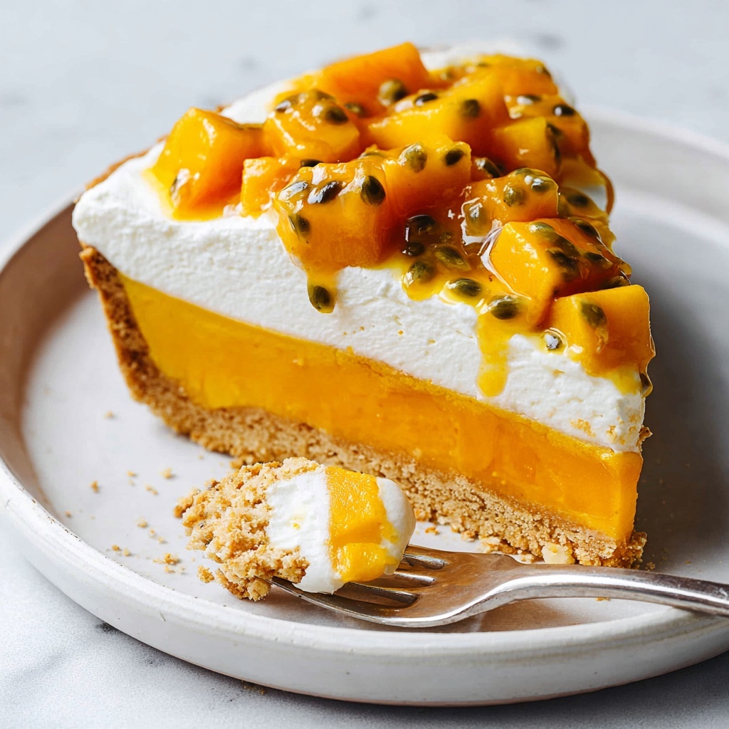 Vegan Mango Tart with Passion Fruit and Cookie Crust Recipe - Recipe Image