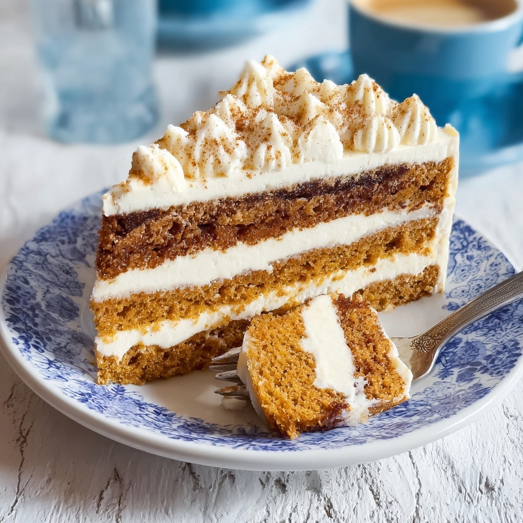 Pumpkin Layer Cake with Cream Cheese Cinnamon Frosting Recipe - Recipe Image