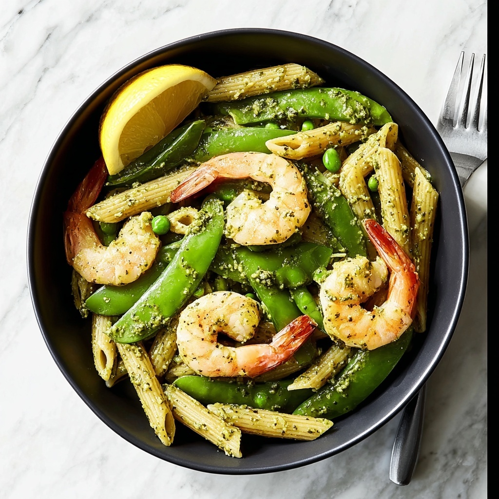 Shrimp Pesto Penne Recipe - Recipe Image