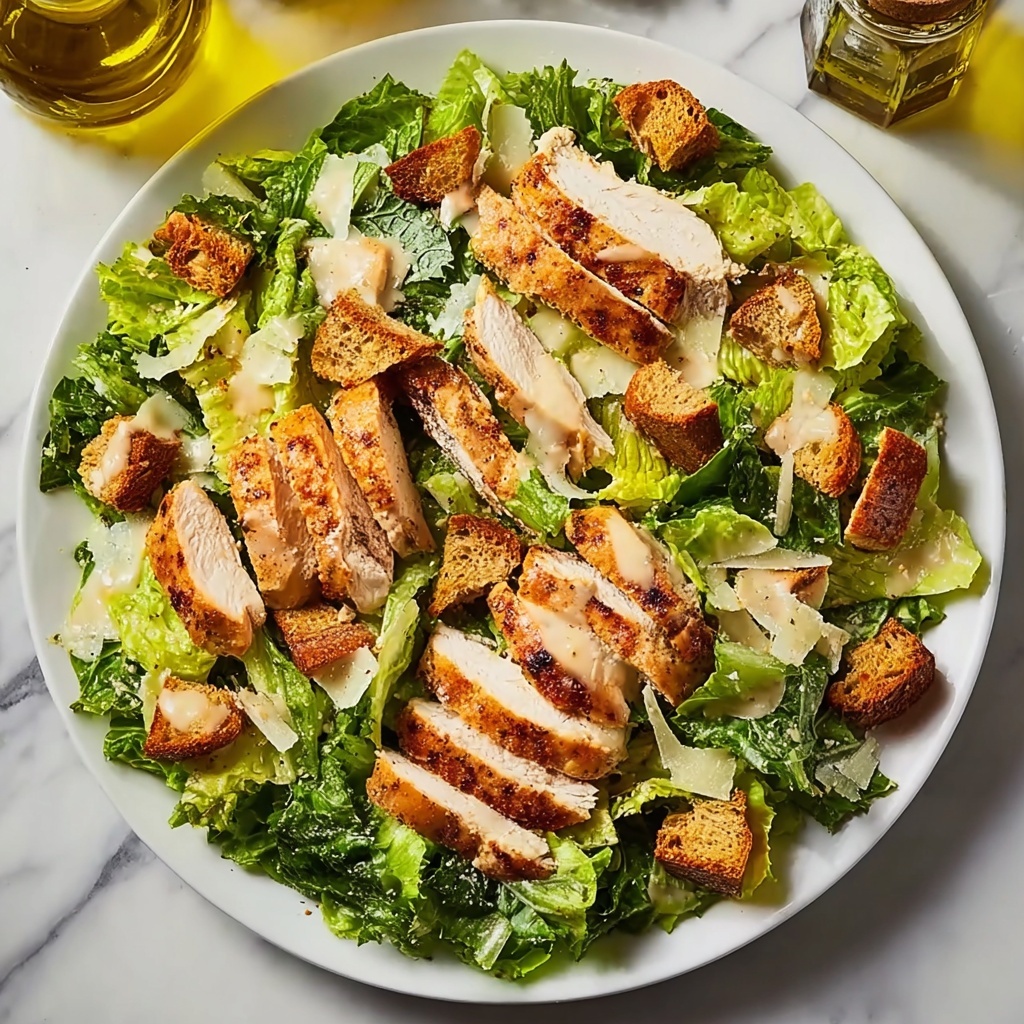 Best Chicken Caesar Salad with Homemade Croutons Recipe - Recipe Image