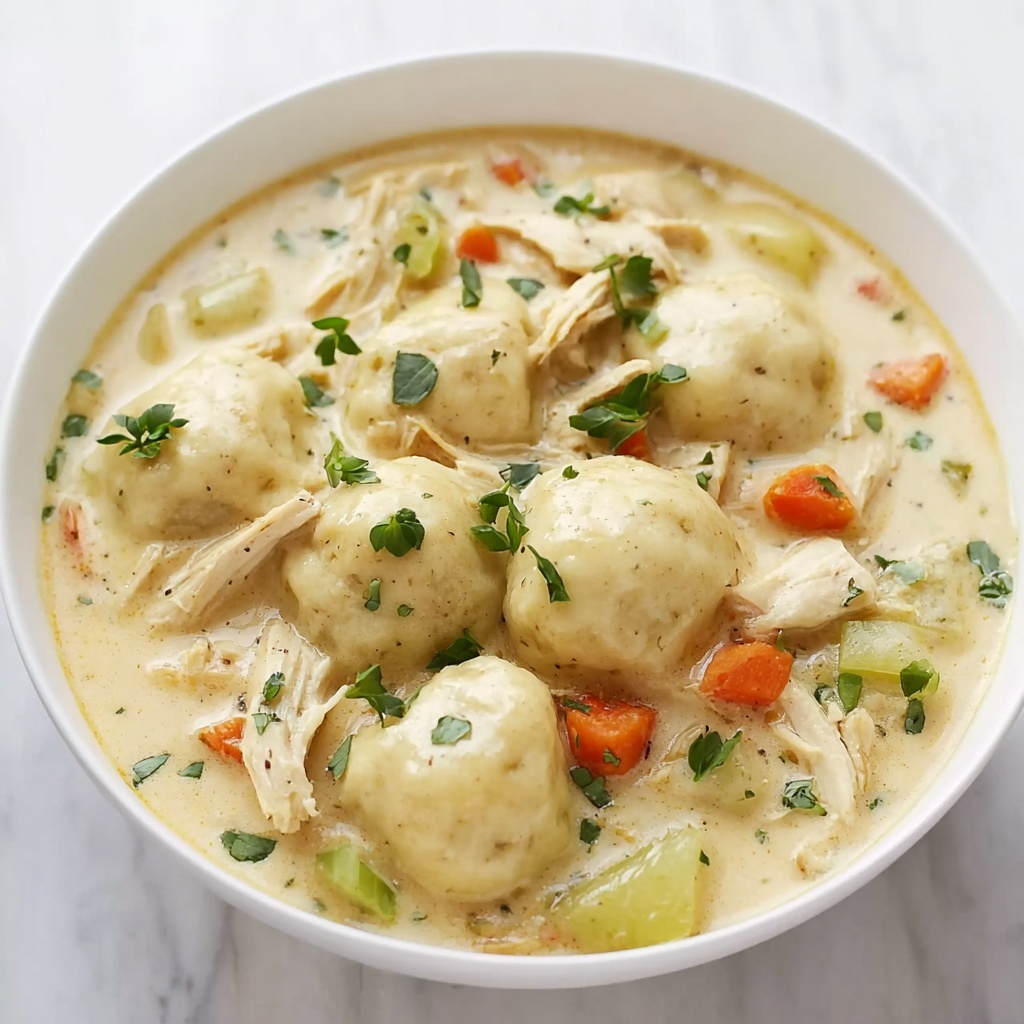 Cozy Stovetop Chicken and Dumplings for Easy Comfort Food Recipe - Recipe Image