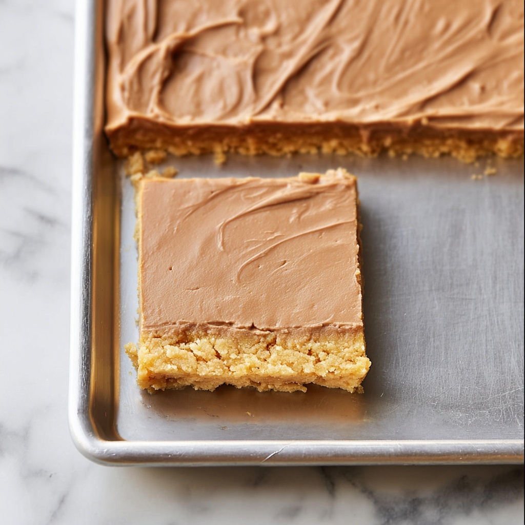 Lunch Lady Peanut Butter Bars Recipe - Recipe Image