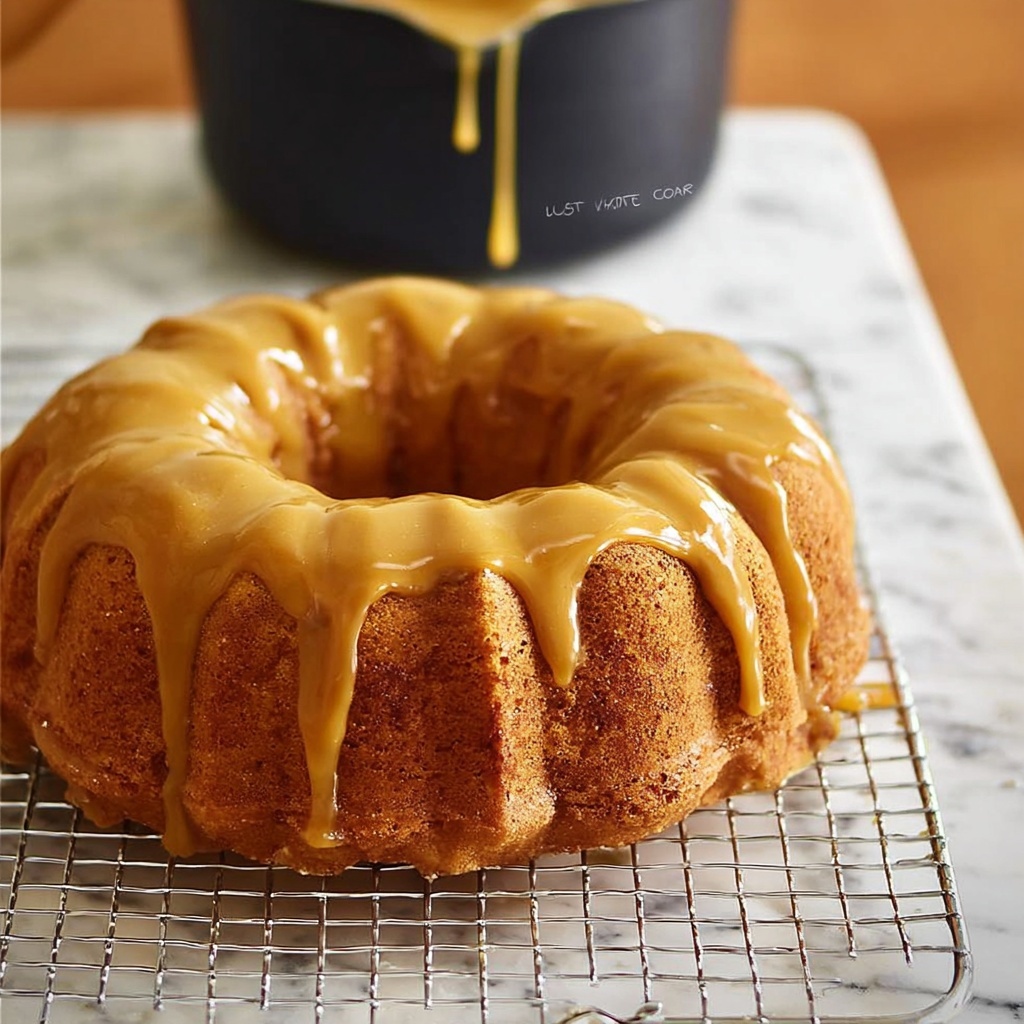 Caramel Apple Pound Cake Recipe - Recipe Image