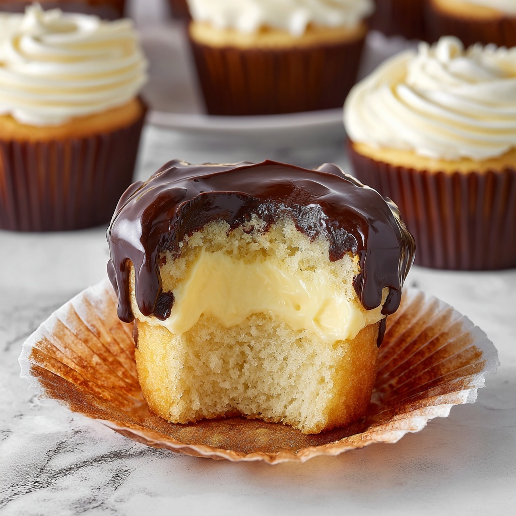 Daddy's Boston Cream Cupcakes Recipe - Recipe Image